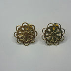 Base de Aro Mandala Flor - Bañada en oro