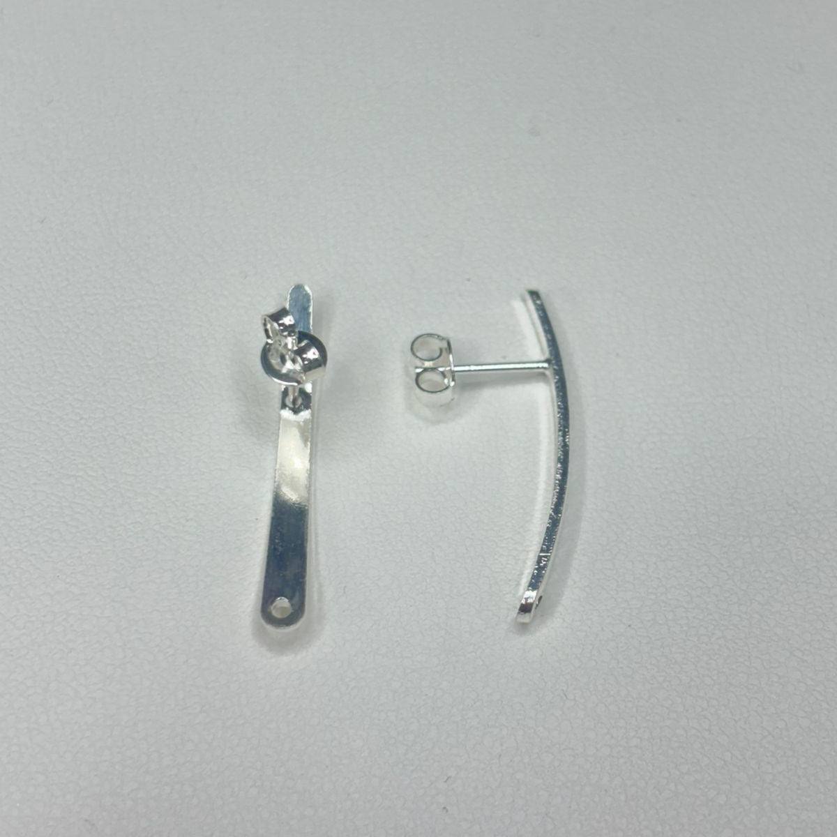 Base De Aro Alargada - Bañada en plata