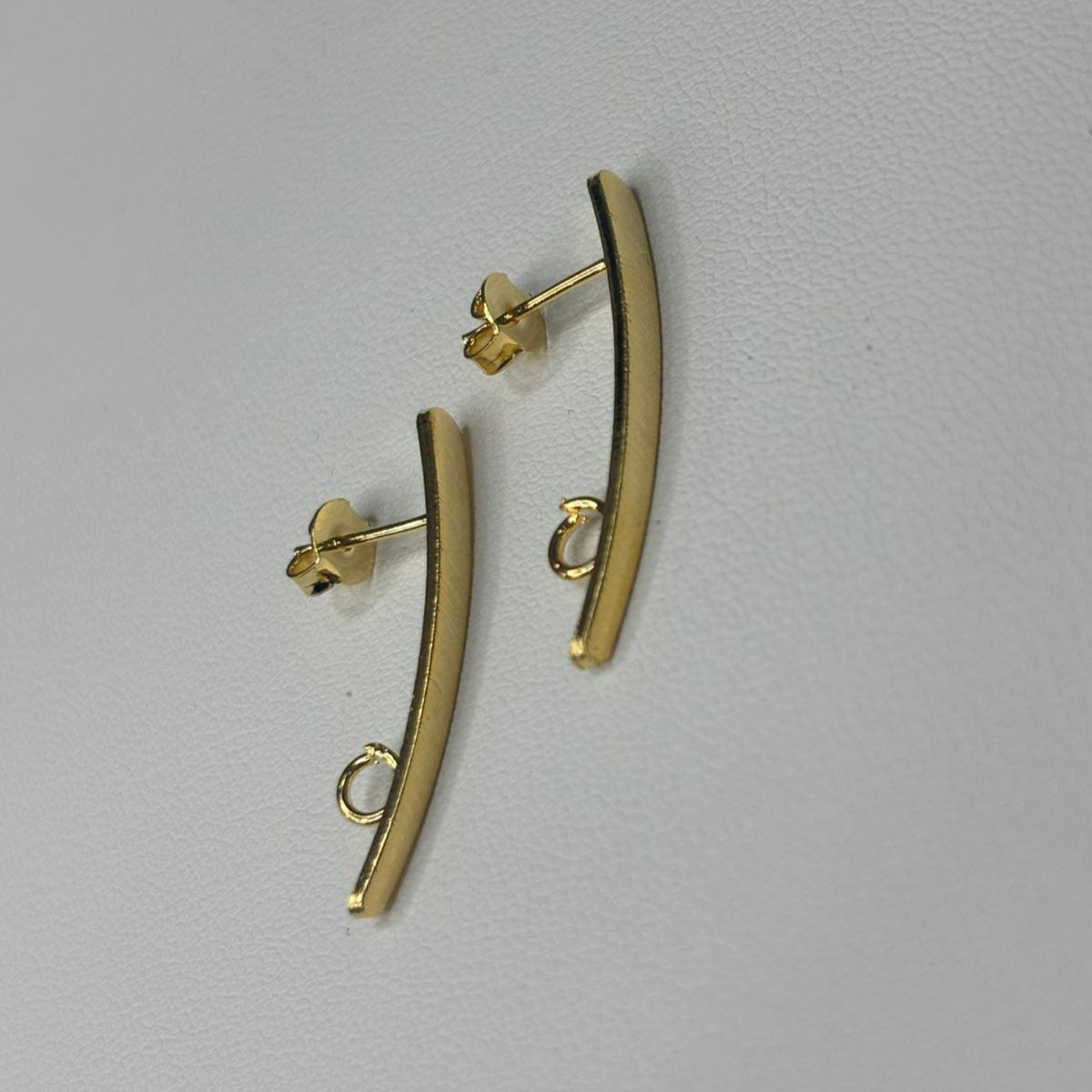 Base de Aro Palito con Argolla - Bañada en oro