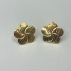 Base de Aro flor Sophia con argolla - Bañada en oro