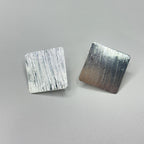 Base de Aro cuadrada con argolla - Bañada en plata