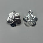 Base de Aro Flor Sophia con argolla  - Bañada en plata