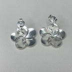 Base de Aro Flor Sophia con argolla  - Bañada en plata