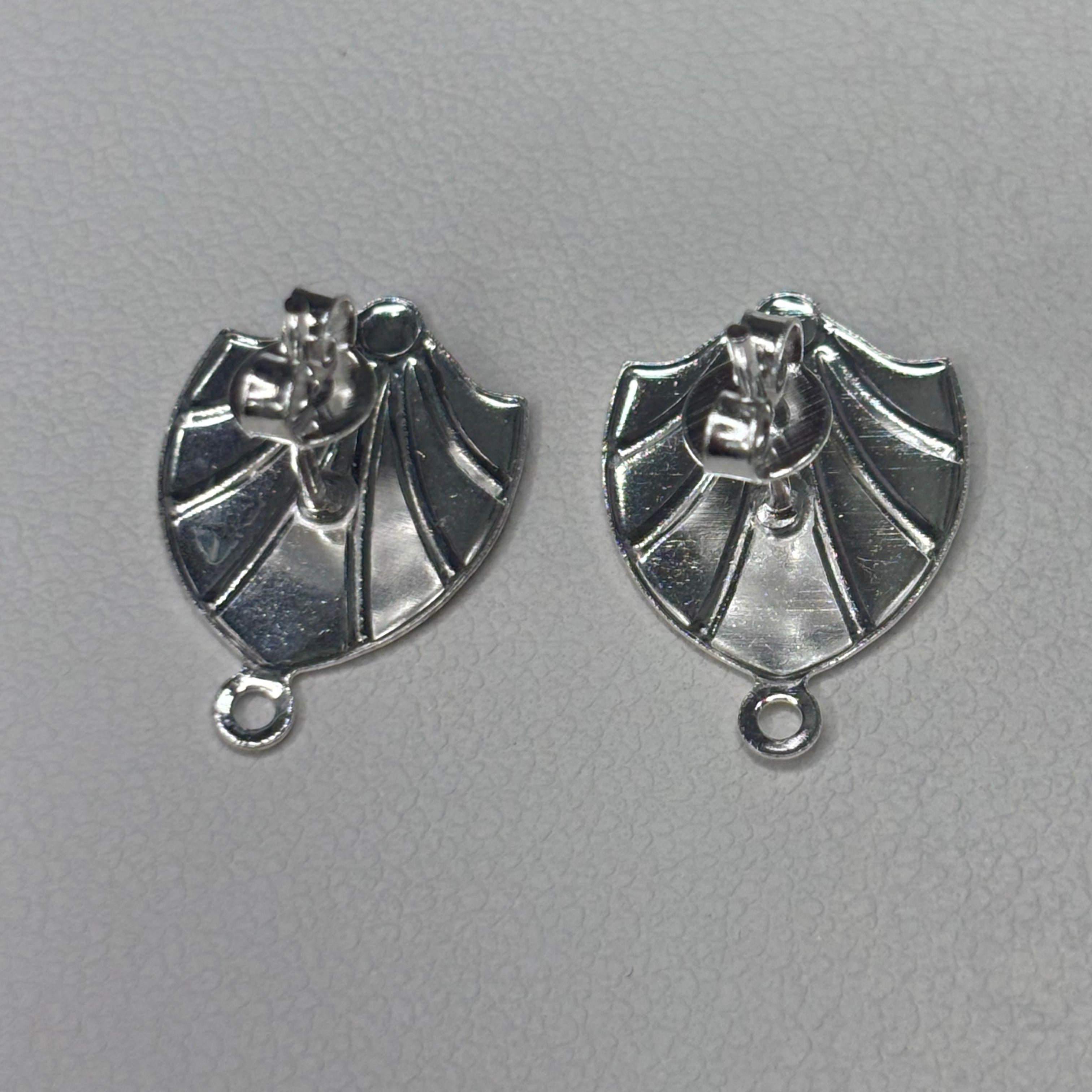 Base de Aro Escudo - Bañada en plata