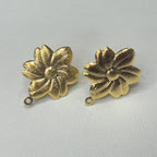 Base de Aro Flor Tamara - Bañada en oro