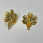 Base de Aro Flor Tamara - Bañada en oro