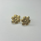 Base de Aro Flor Tamara con argolla - Bañada en oro