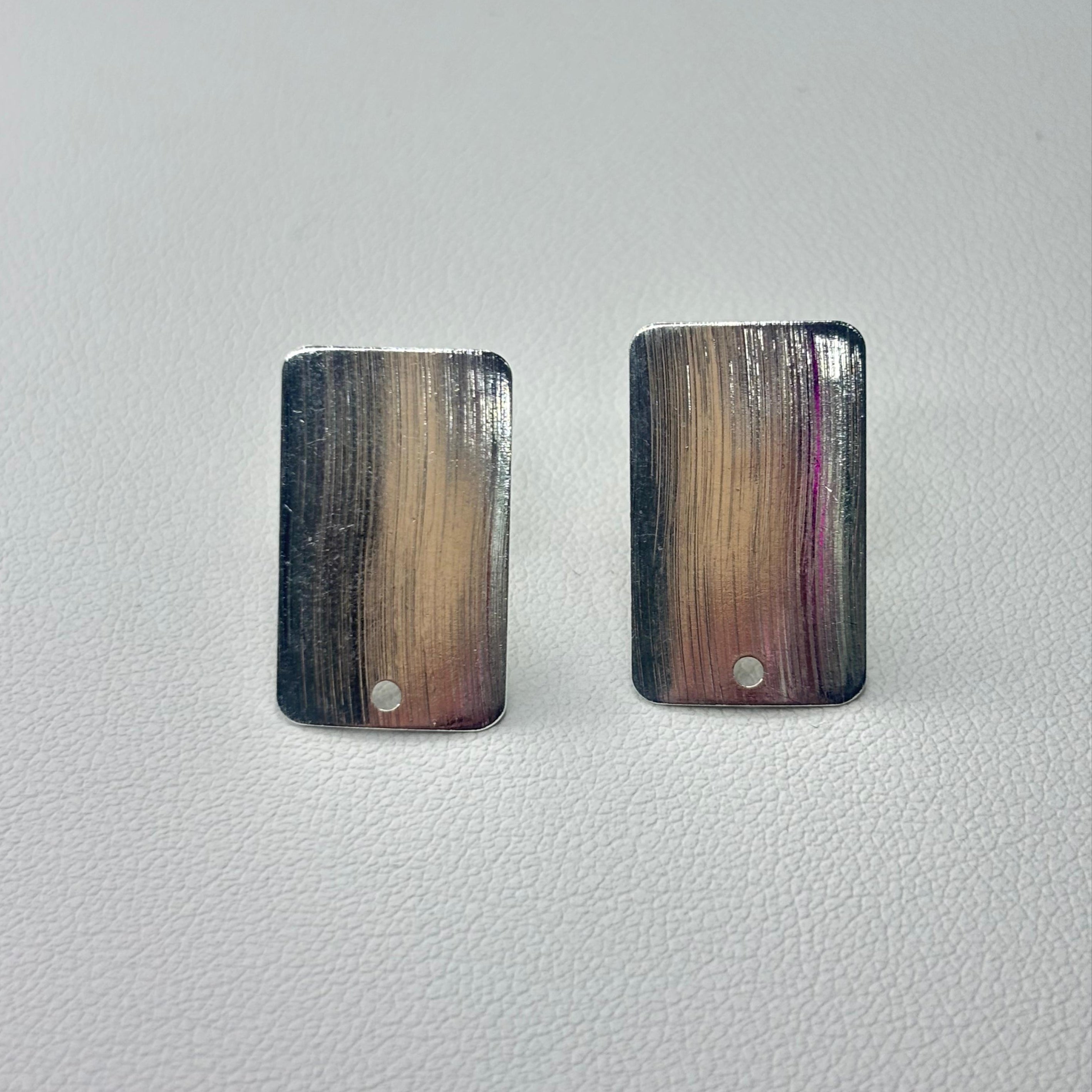 Base Rectangular Curva - Bañada en plata