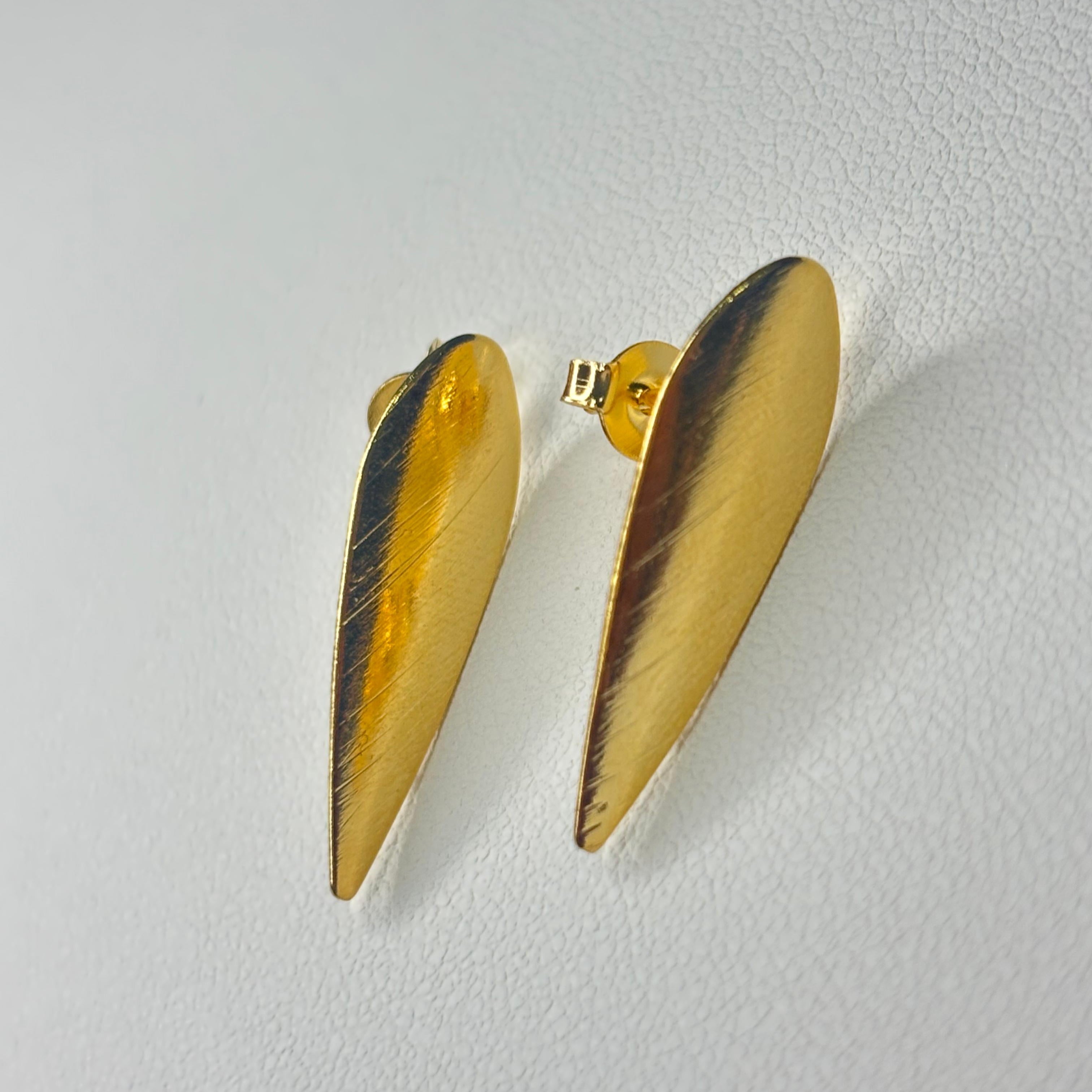 Base De Aro Alargada Fran con argolla - Bañada en oro