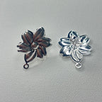 Base de Aro Flor Tamara - Bañada en plata