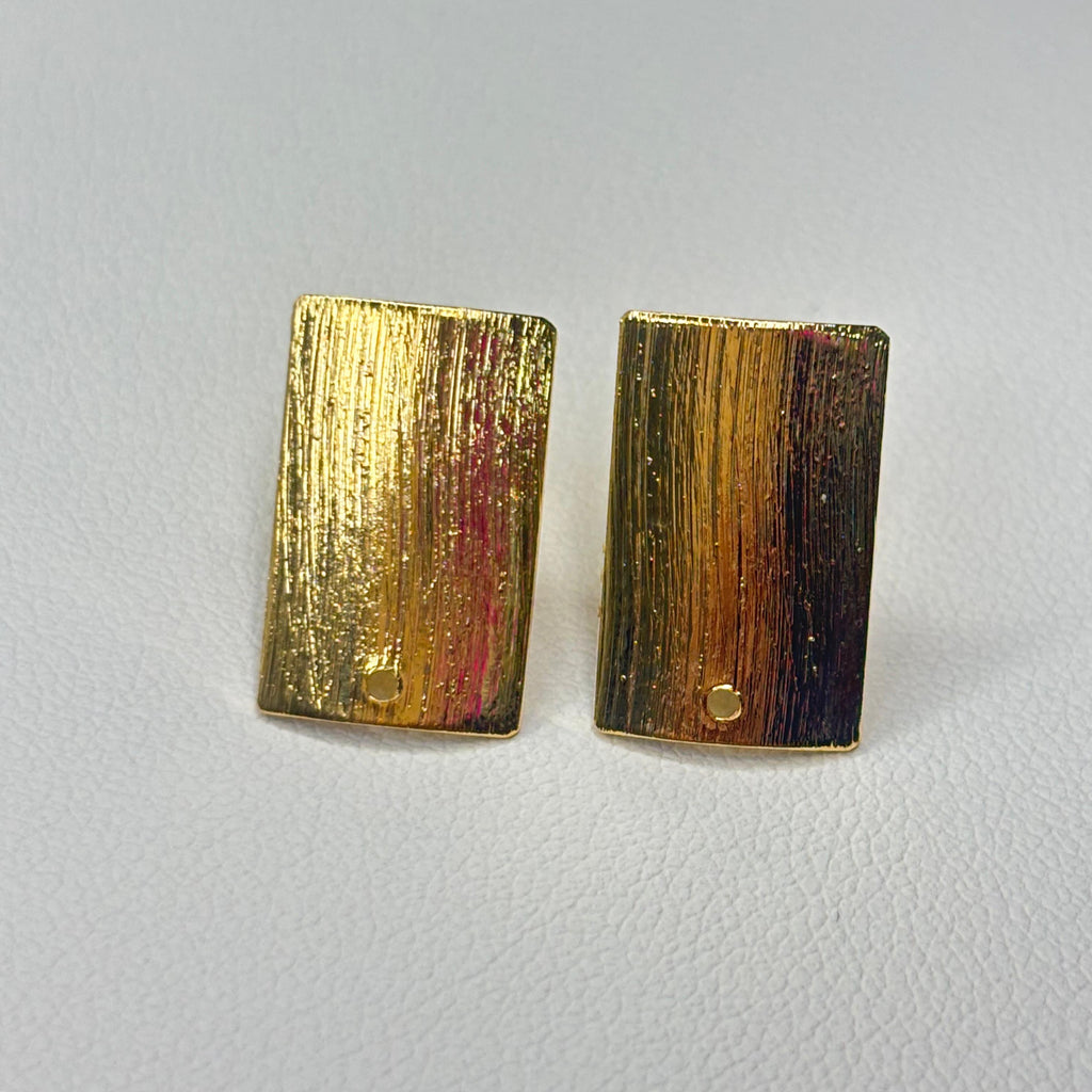 Base de Aro Rectángulo  - Bañada en oro