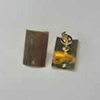 Base de Aro Rectángulo  - Bañada en oro