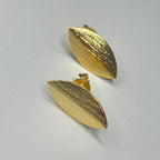 Base de Aro Hoja con Argolla - Bañada en oro