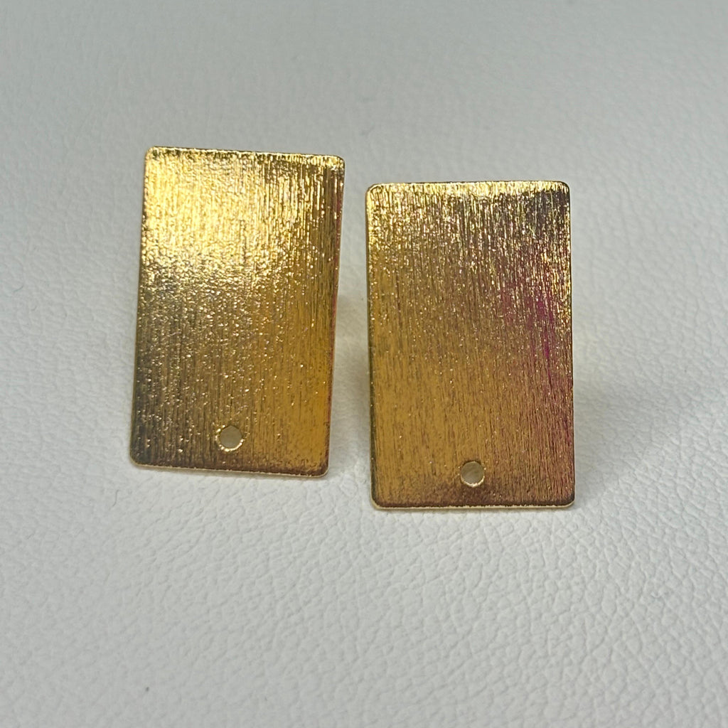 Base de Aro Rectangular Alicia - bañada en oro