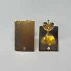 Base de Aro Rectangular Alicia - bañada en oro