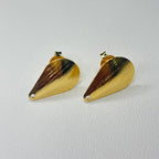 Base de Aro Gota Curva - Bañada en oro