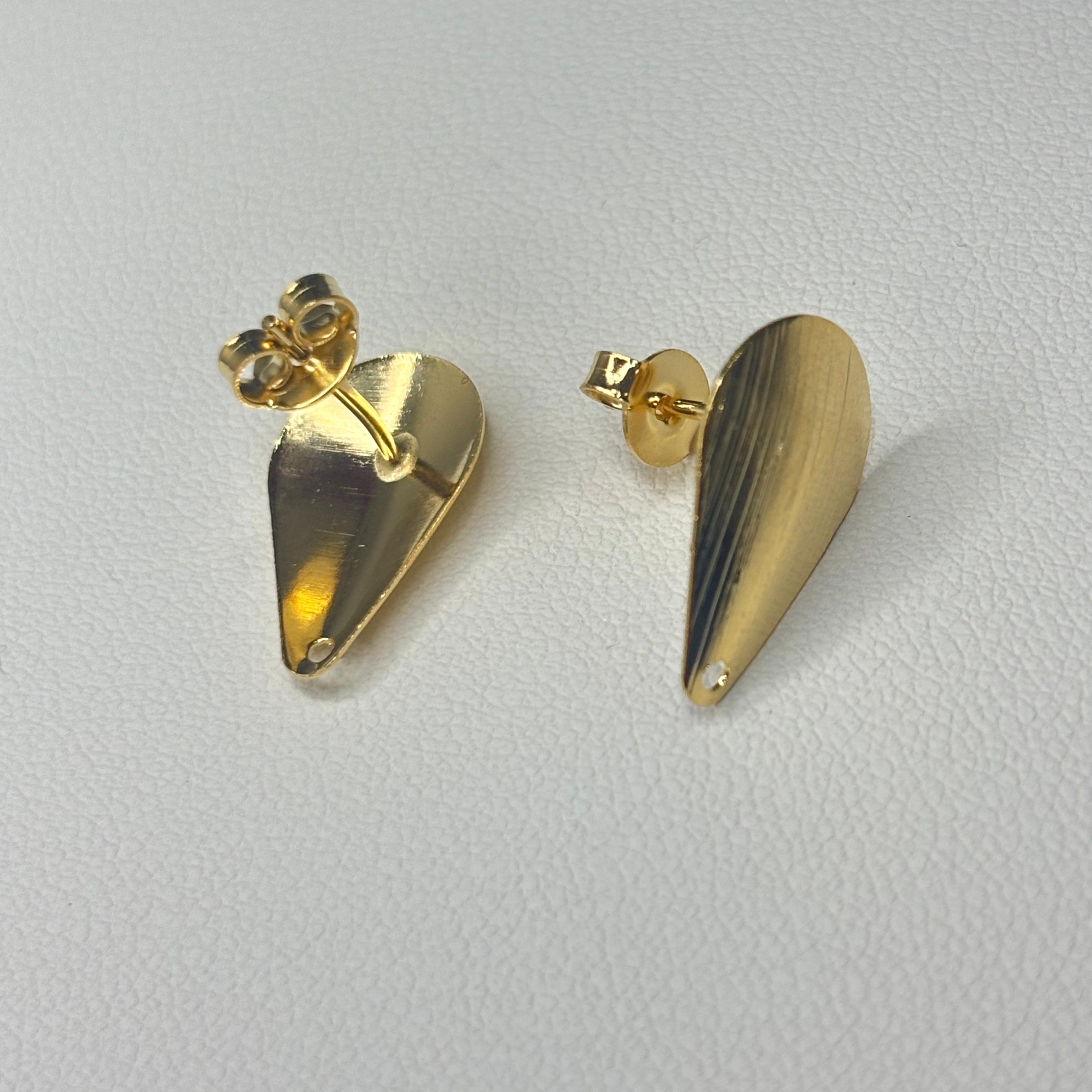 Base de Aro Gota Curva - Bañada en oro