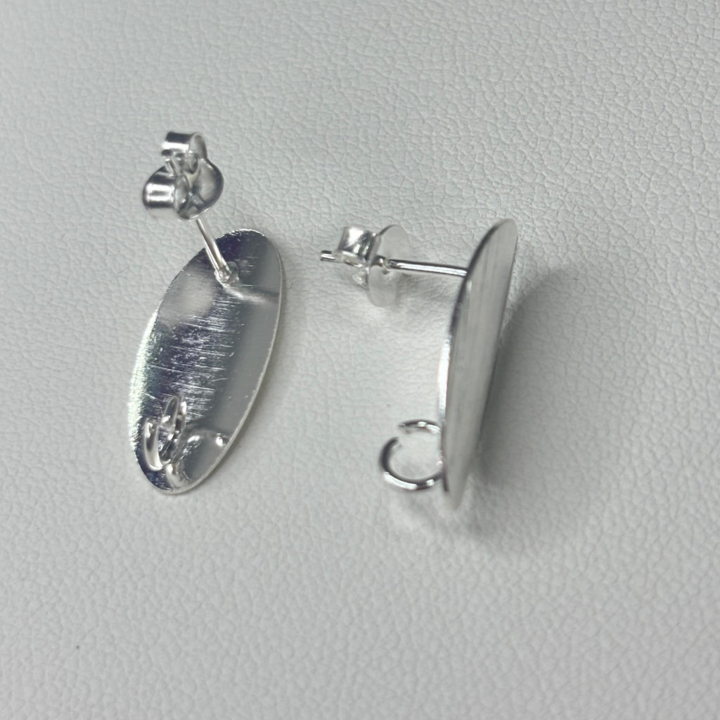 Base de Aro Ovalada Laura - Bañada en Plata