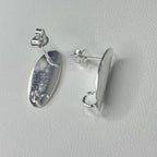 Base de Aro Ovalada Laura - Bañada en Plata