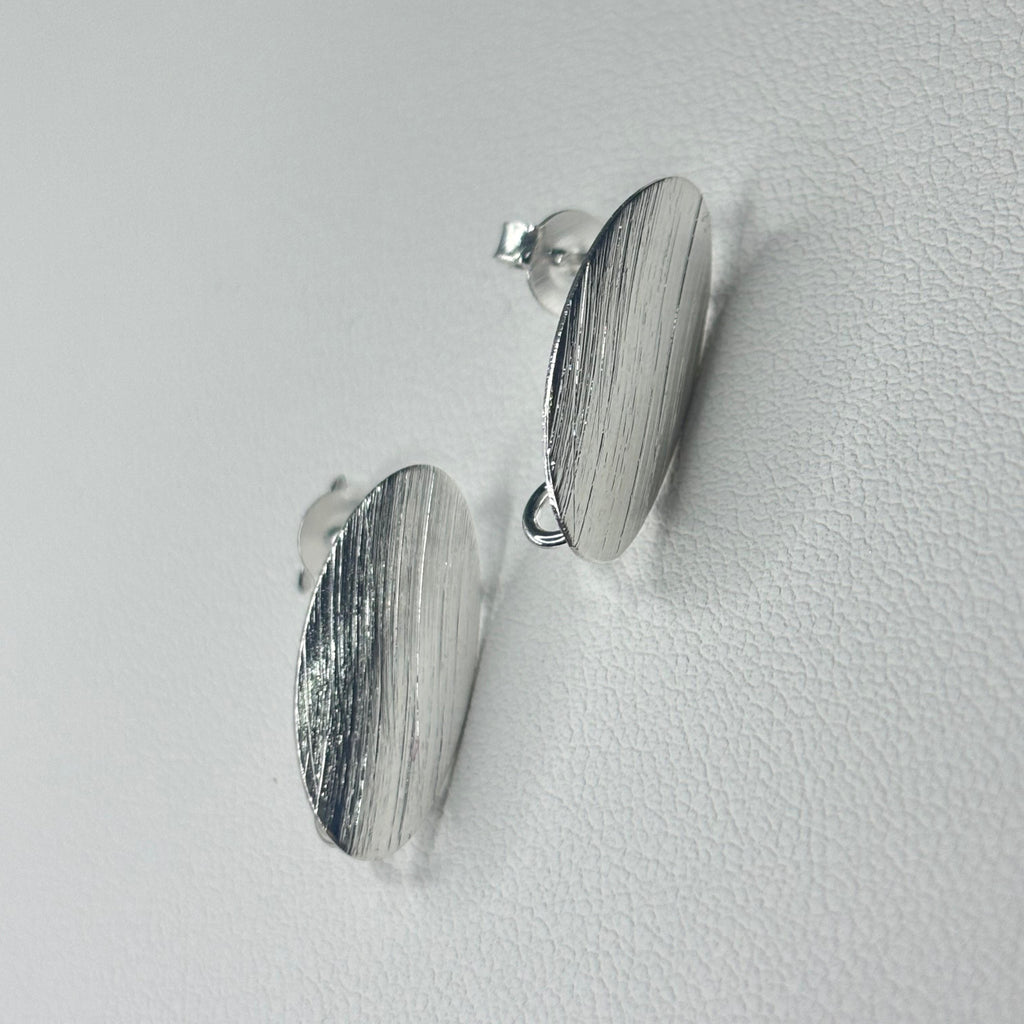 Base de Aro Ovalada Laura - Bañada en Plata