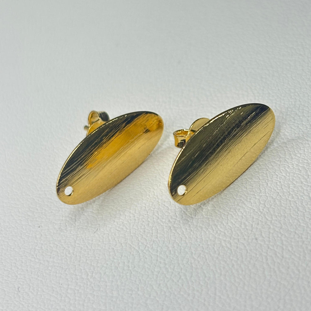 Base de Aro ovalada - Bañada en oro