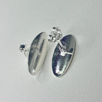 Base de Aro ovalada - Bañada en plata