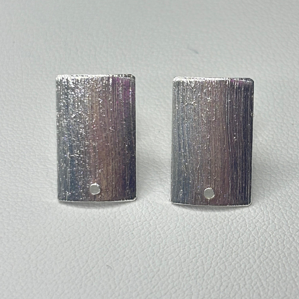 Base de Aro Rectángulo  - Bañada en plata