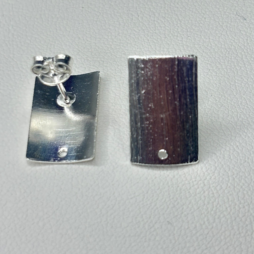 Base de Aro Rectángulo  - Bañada en plata