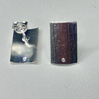 Base de Aro Rectángulo  - Bañada en plata