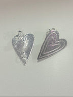 Base de Aro Corazón Tessa con argolla  - Bañada en plata