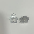 Base de Aro Flor Raquel con argolla - Bañada en plata