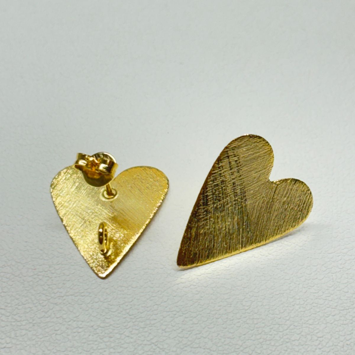 Base de Aro Corazón Fer con argolla  - Bañada en oro