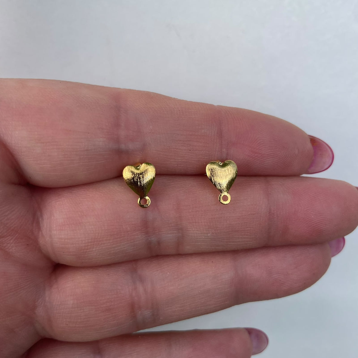 Base de Aro corazón - Bañada en oro BA13