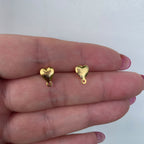 Base de Aro corazón - Bañada en oro BA13