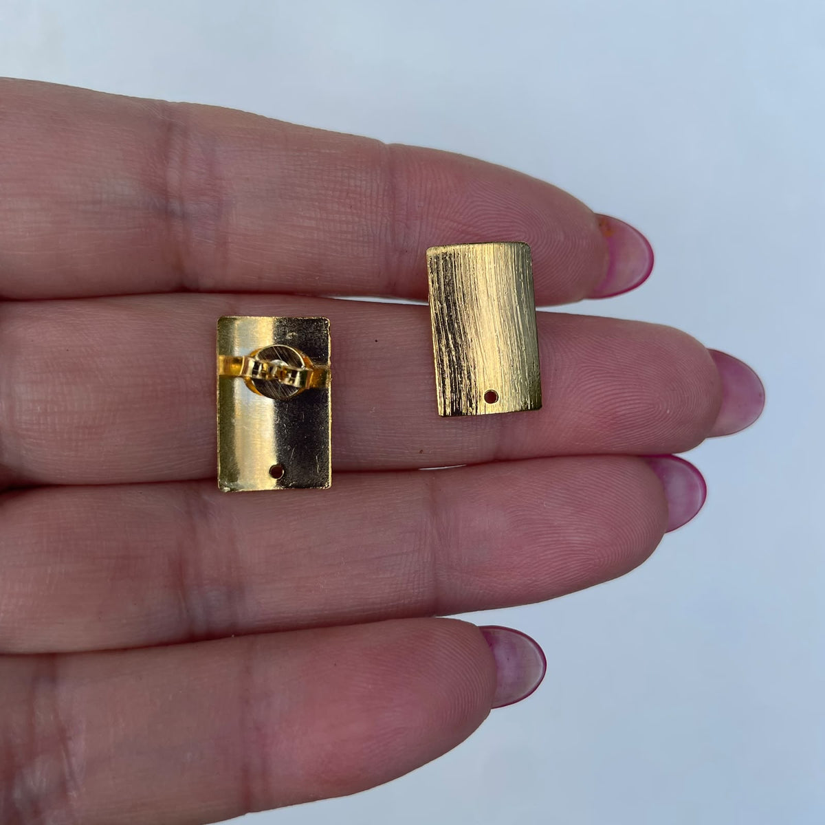 Base de Aro Rectángulo  - Bañada en oro BA03