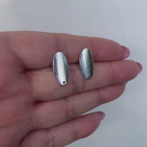 Base de Aro ovalada - Bañada en plata BA58